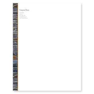 Stonework Splendor Letterhead 8-1/2x11 - Charcoal