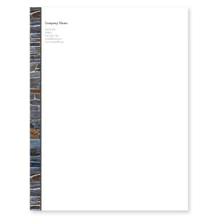 Stonework Splendor Letterhead 8-1/2x11 - White