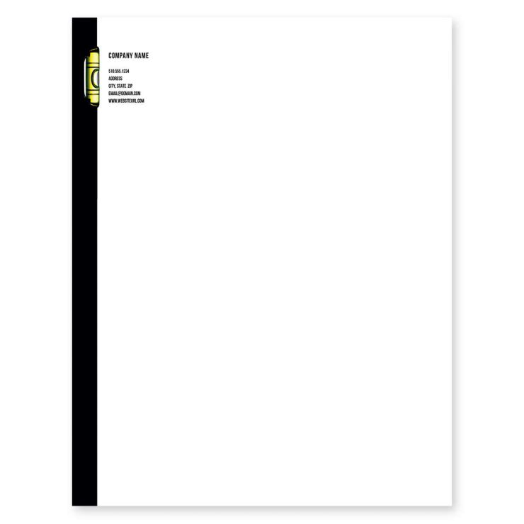 On The Level Letterhead 8-1/2x11