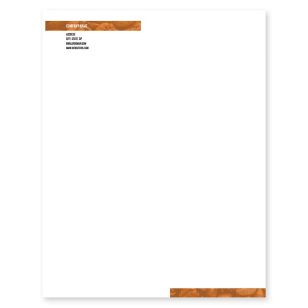 Fresh Beans Letterhead 8-1/2x11 - Desert Orange Red