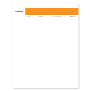 Blue Bravo Letterhead 8-1/2x11 - Citrus Orange