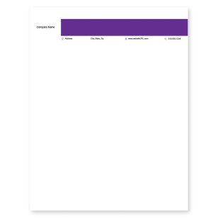 Blue Bravo Letterhead 8-1/2x11 - Periwinkle Gray