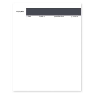 Sunny Pipes Letterhead 8-1/2x11 - Venice Blue