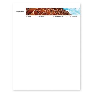 Sunny Pipes Letterhead 8-1/2x11 - Blue, Sky