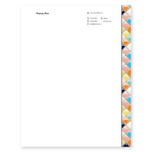 Lush Mosaic Letterhead 8-1/2x11 - White