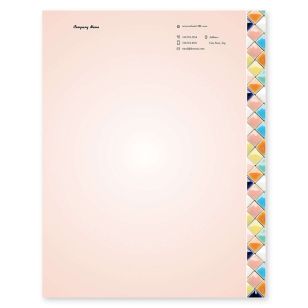 Lush Mosaic Letterhead 8-1/2x11 - Apricot