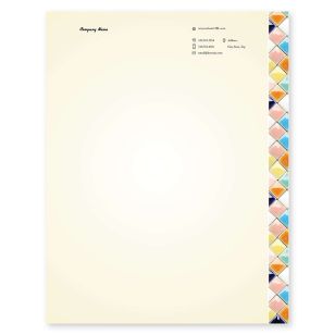 Lush Mosaic Letterhead 8-1/2x11 - Portica Yellow