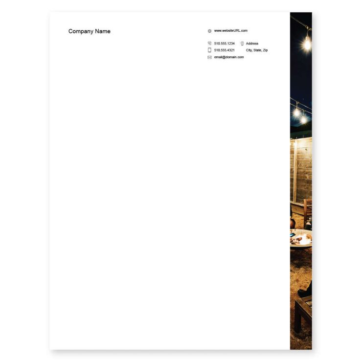 BBQ On The Patio Letterhead 8-1/2x11