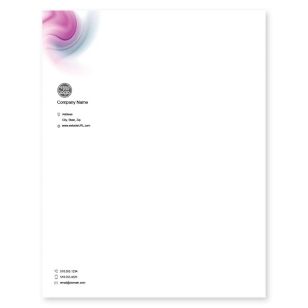 Digital light Letterhead 8-1/2x11 - Affair Purple