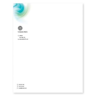 Digital light Letterhead 8-1/2x11 - Blue, Sky