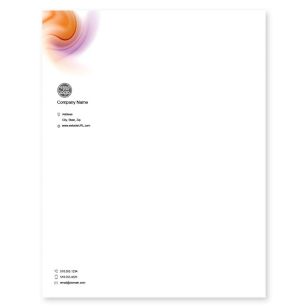 Digital light Letterhead 8-1/2x11 - Orange Peel