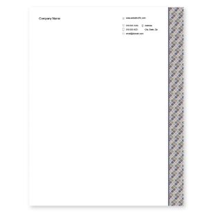 Arabesque Tile Letterhead 8-1/2x11 - Moss Green