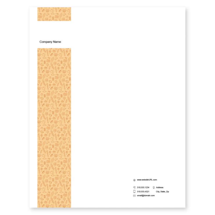 Bread Letterhead 8-1/2x11 - Grandis Orange