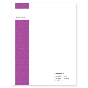 Bread Letterhead 8-1/2x11 - Affair Purple