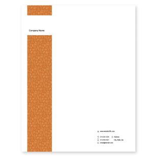 Bread Letterhead 8-1/2x11 - Citrus Orange