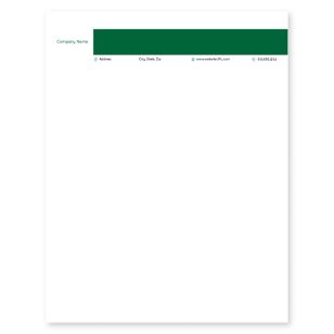 Greenscape Letterhead 8-1/2x11 - Verdun Green