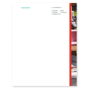 Variety Vendor Letterhead 8-1/2x11 - Pomegranate Red