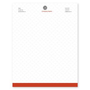 Forks-n-Knives Letterhead 8-1/2x11 - Red