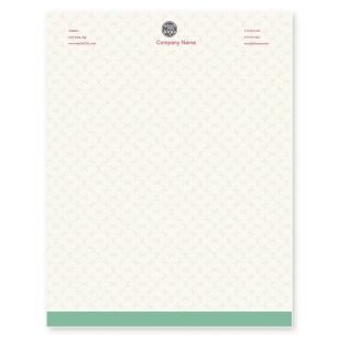 Forks-n-Knives Letterhead 8-1/2x11 - De York Green