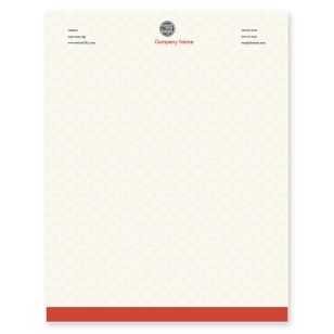 Forks-n-Knives Letterhead 8-1/2x11 - Strawberry Red