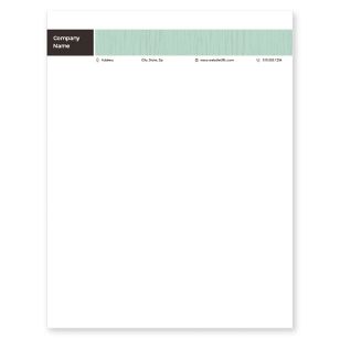 Furniture Grain Letterhead 8-1/2x11 - De York Green