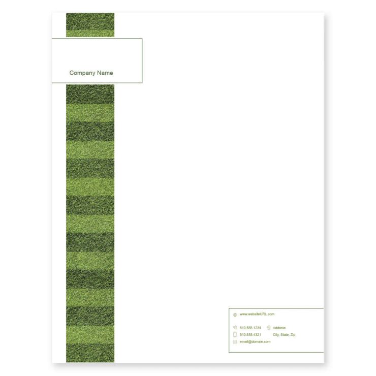 Grass Stripes Letterhead 8-1/2x11