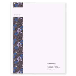 Koi Lily Letterhead 8-1/2x11 - Grape Violet