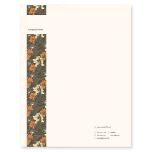 Koi Lily Letterhead 8-1/2x11 - Citrus Orange