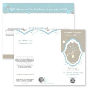 Planning Event Brochure tri-fold 8-1/2x11 Rectangle - Blue, Sky