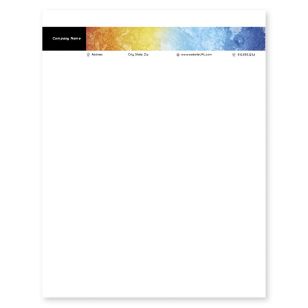 Cool Heat Letterhead 8-1/2x11 - Black