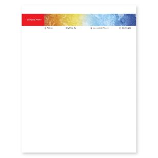 Cool Heat Letterhead 8-1/2x11 - Pomegranate Red