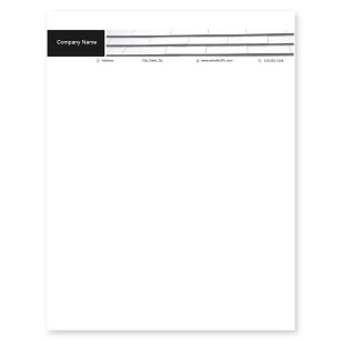 Roof Letterhead 8-1/2x11 - Black