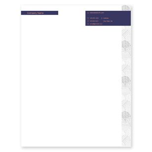 Dots in Dots Letterhead 8-1/2x11 - Grape Violet