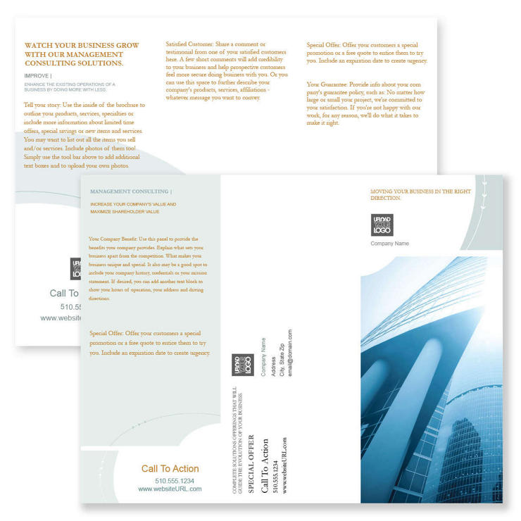 Consulting Brochure tri-fold 8-1/2x11 Rectangle - Catskill White