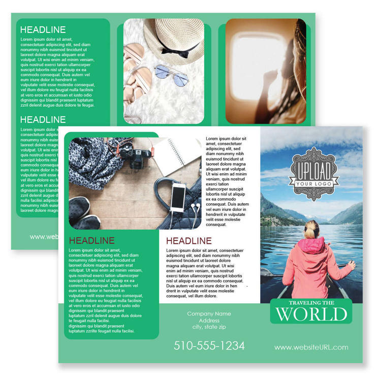 Traveling The World Brochure tri-fold 8-1/2x11 Rectangle