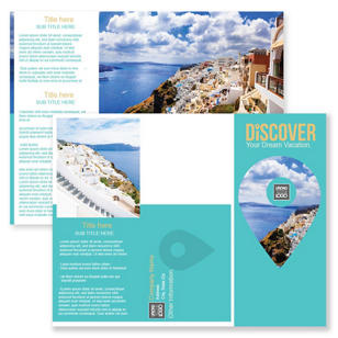 Discover Brochure tri-fold 8-1/2x11 Rectangle - Tropical Teal