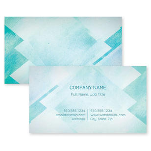 Abstract Blends Business Card 2x3-1/2 Rectangle - Tropical Teal
