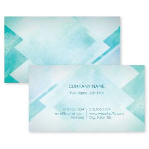 Abstract Blends Business Card 2x3-1/2 Rectangle - Tropical Teal