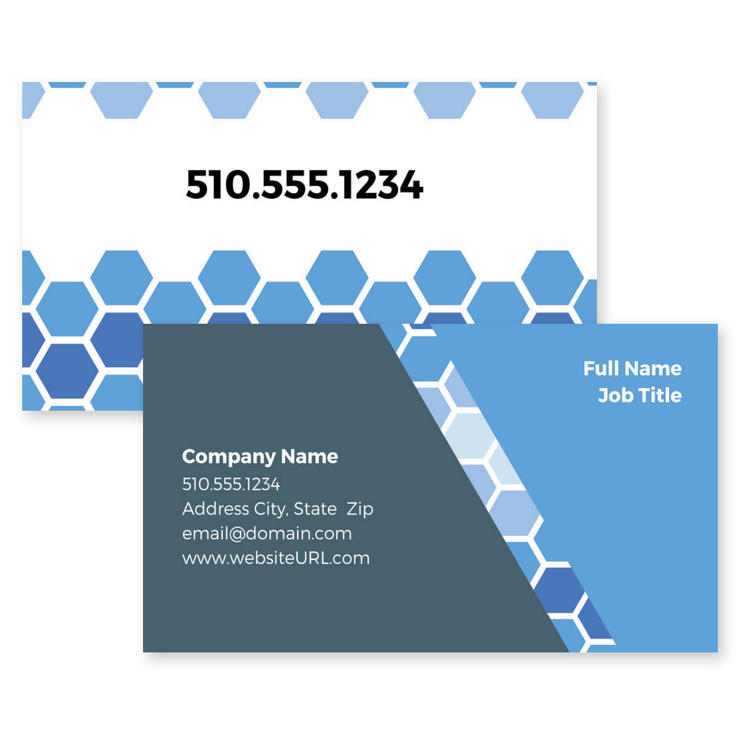 Honeycomb Pattern Business Card 2x3-1/2 Rectangle
