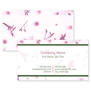 Nature's Glory Business Card 2x3-1/2 Rectangle - Hibiscus