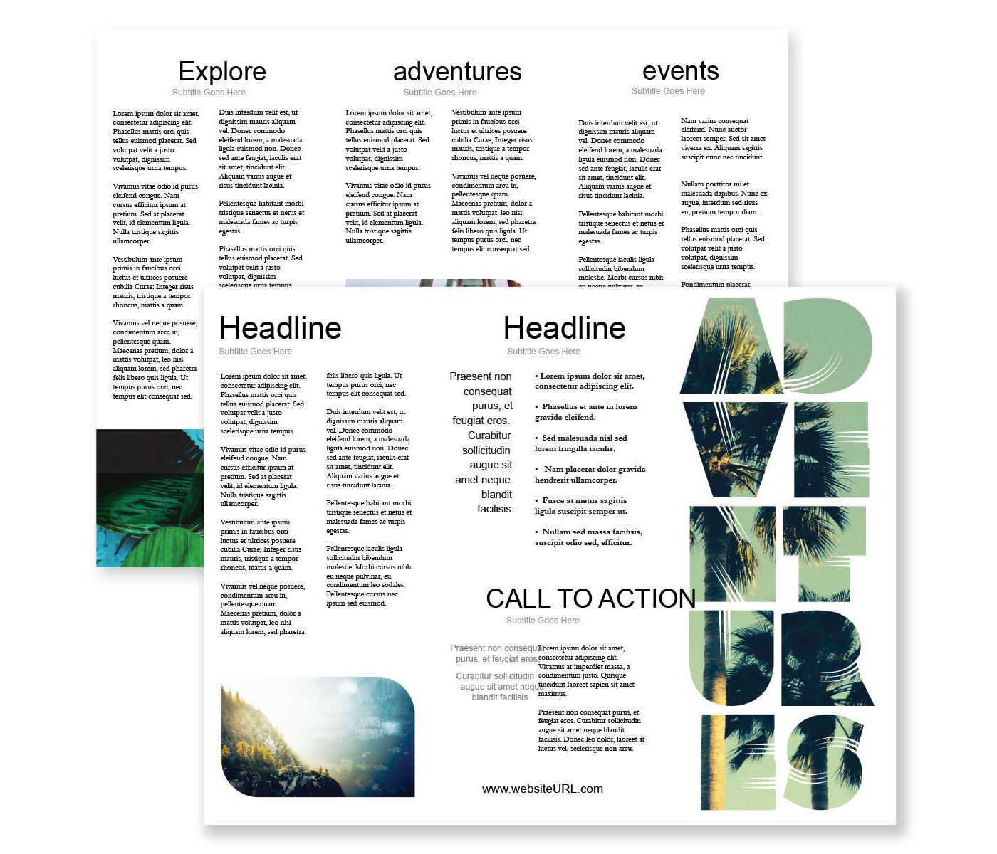 Travel Greener Brochure tri-fold 8-1/2x11 Rectangle