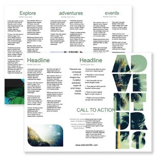 Travel Greener Brochure tri-fold 8-1/2x11 Rectangle - De York Green