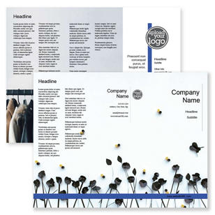 Sleek Boutique Brochure tri-fold 8-1/2x11 Rectangle - Venice Blue