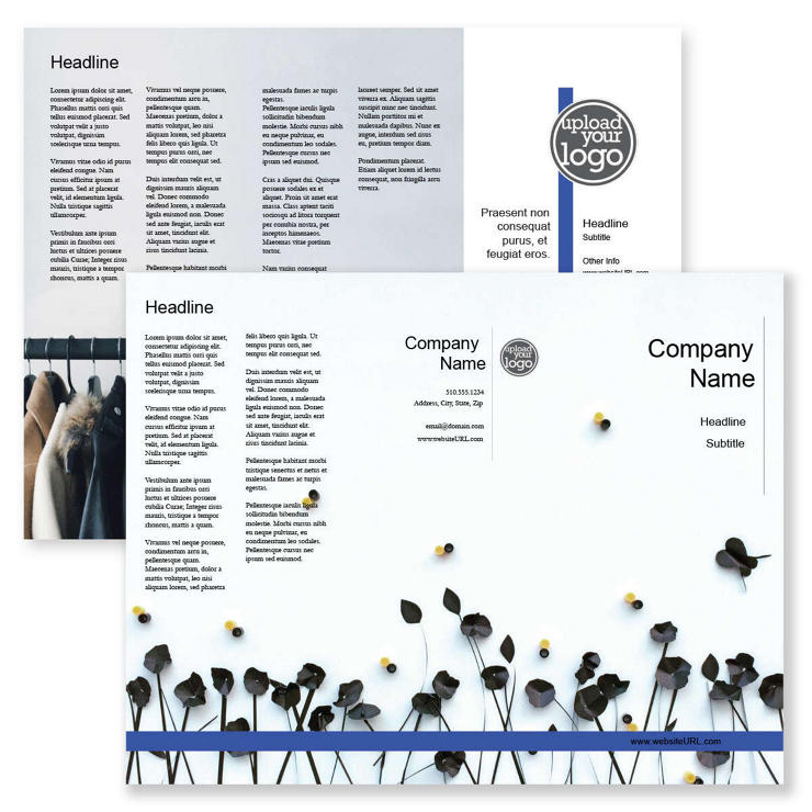 Sleek Boutique Brochure tri-fold 8-1/2x11 Rectangle