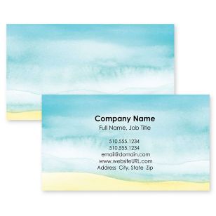 So Serene Business Card 2x3-1/2 Rectangle - Blue, Sky