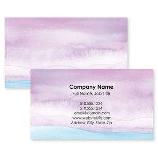 So Serene Business Card 2x3-1/2 Rectangle - Smoke Purple