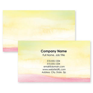 So Serene Business Card 2x3-1/2 Rectangle - Yellow