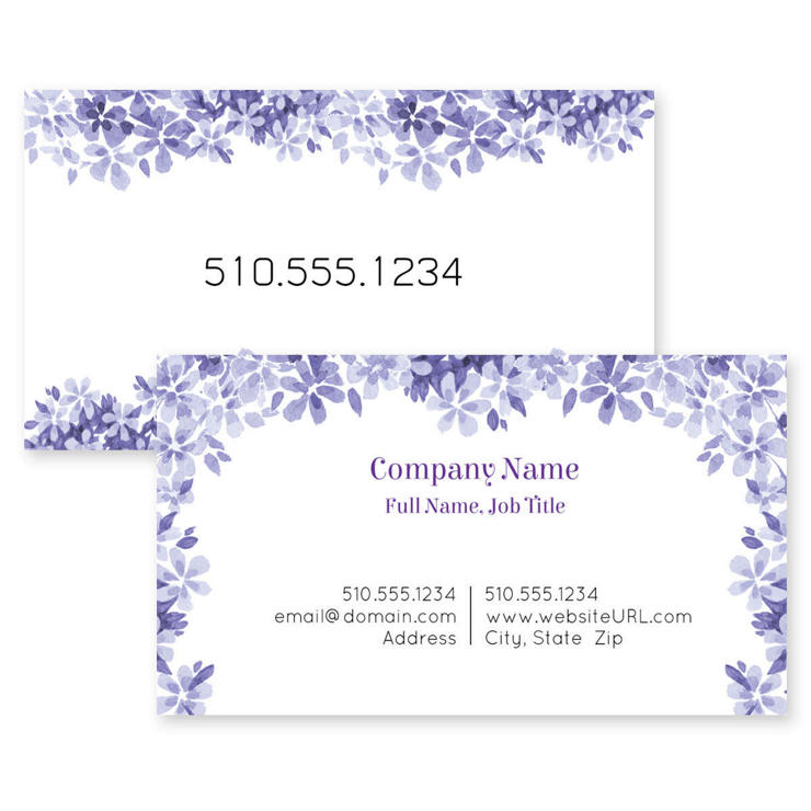 Pretty Posies Business Card 2x3-1/2 Rectangle