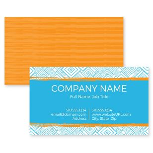 Amazing Squares Business Card 2x3-1/2 Rectangle - Blue, Sky