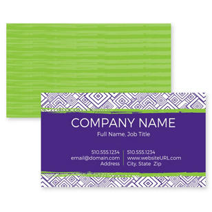 Amazing Squares Business Card 2x3-1/2 Rectangle - Violet